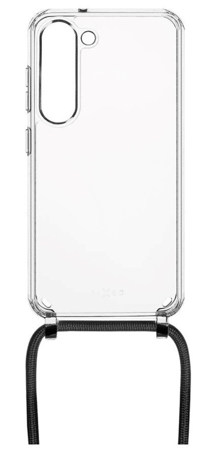 FIXED Puzdro Pure Neck s čiernou šnúrkou na krk pre Samsung Galaxy S23 FIXPUN-1040-BK
